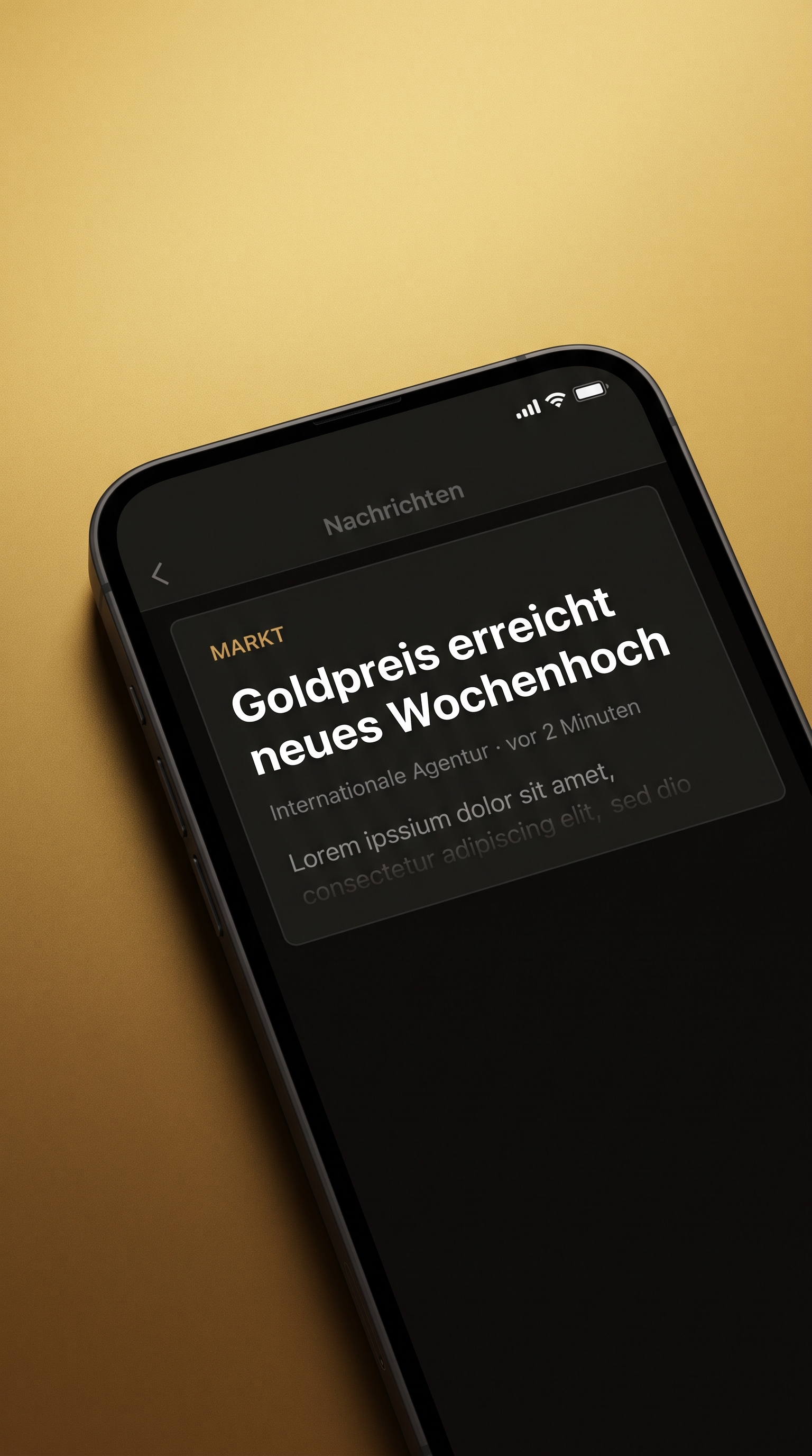 Nachrichten-Feed zum Goldmarkt